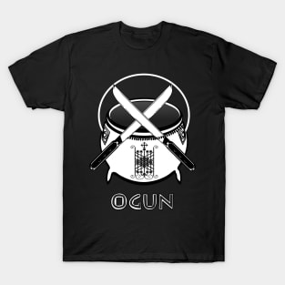 Ogun Veve Cauldron with Crossed Machetes T-Shirt